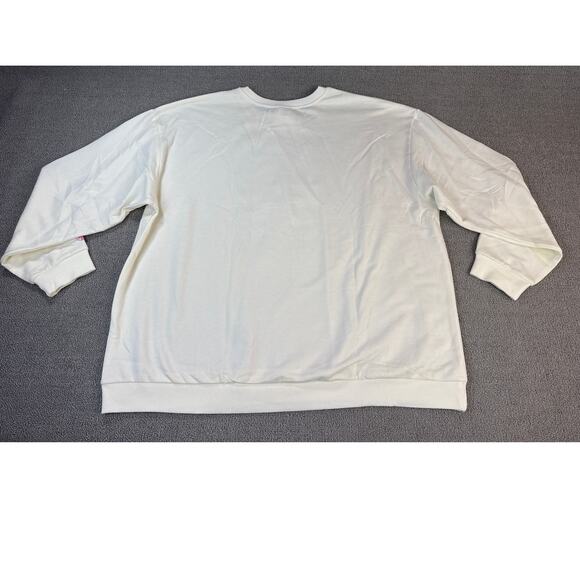 NWT Barbie Sweatshirt Crewneck Vacay Mode Graphic White Size 3X - Picture 2 of 8